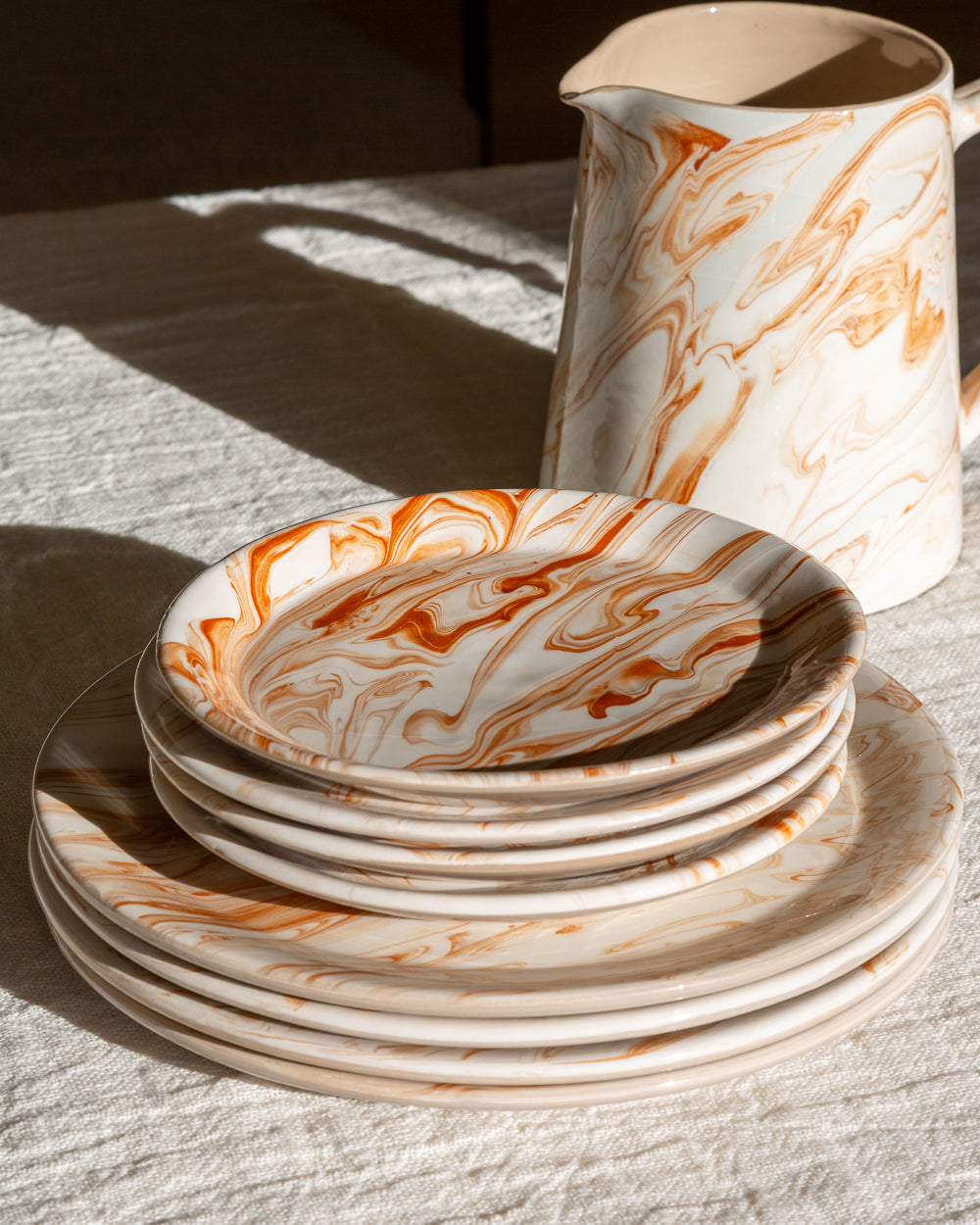 Marbled Terra Salad Plate - Set of 4