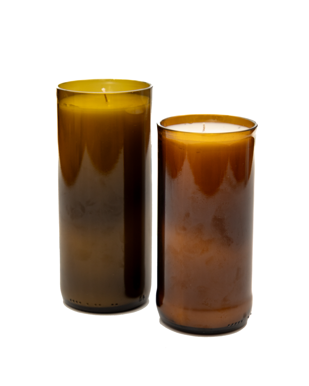 Midnight Fig Reclaimed Amber Bottle Candle