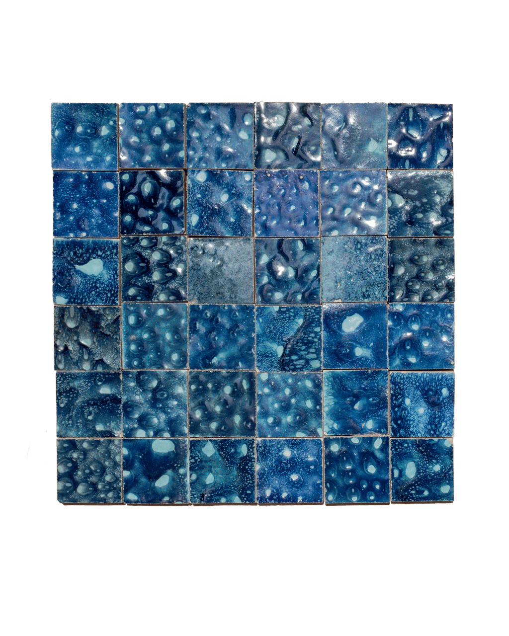 Zellige Dark Blue Mosaic Plaque Uvn 2000162 2