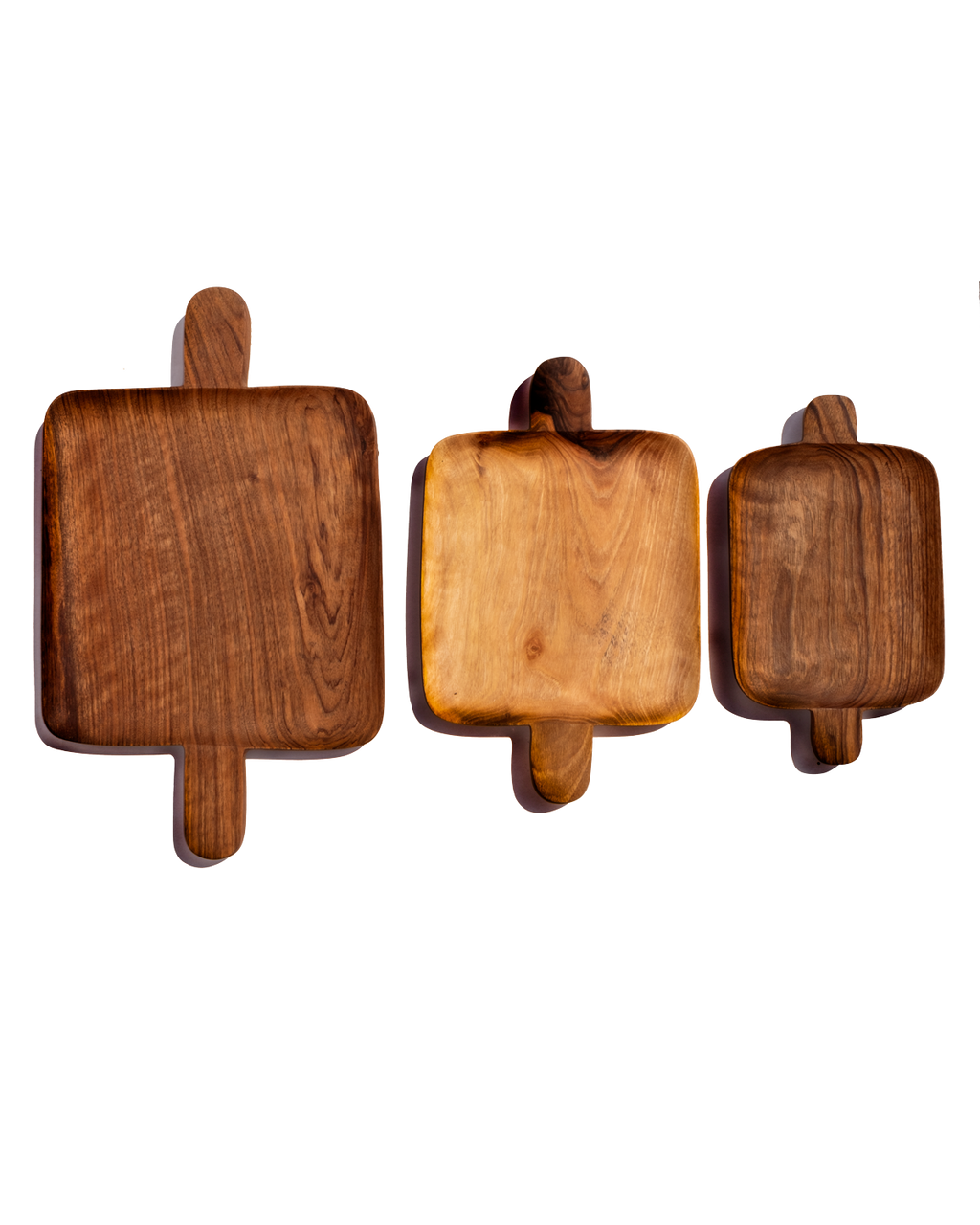 Walnut Double Handed Tray