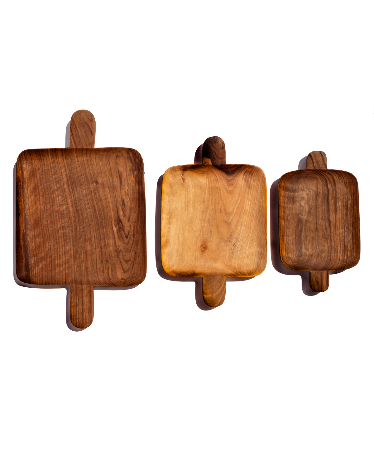 Walnut Double Handed Tray