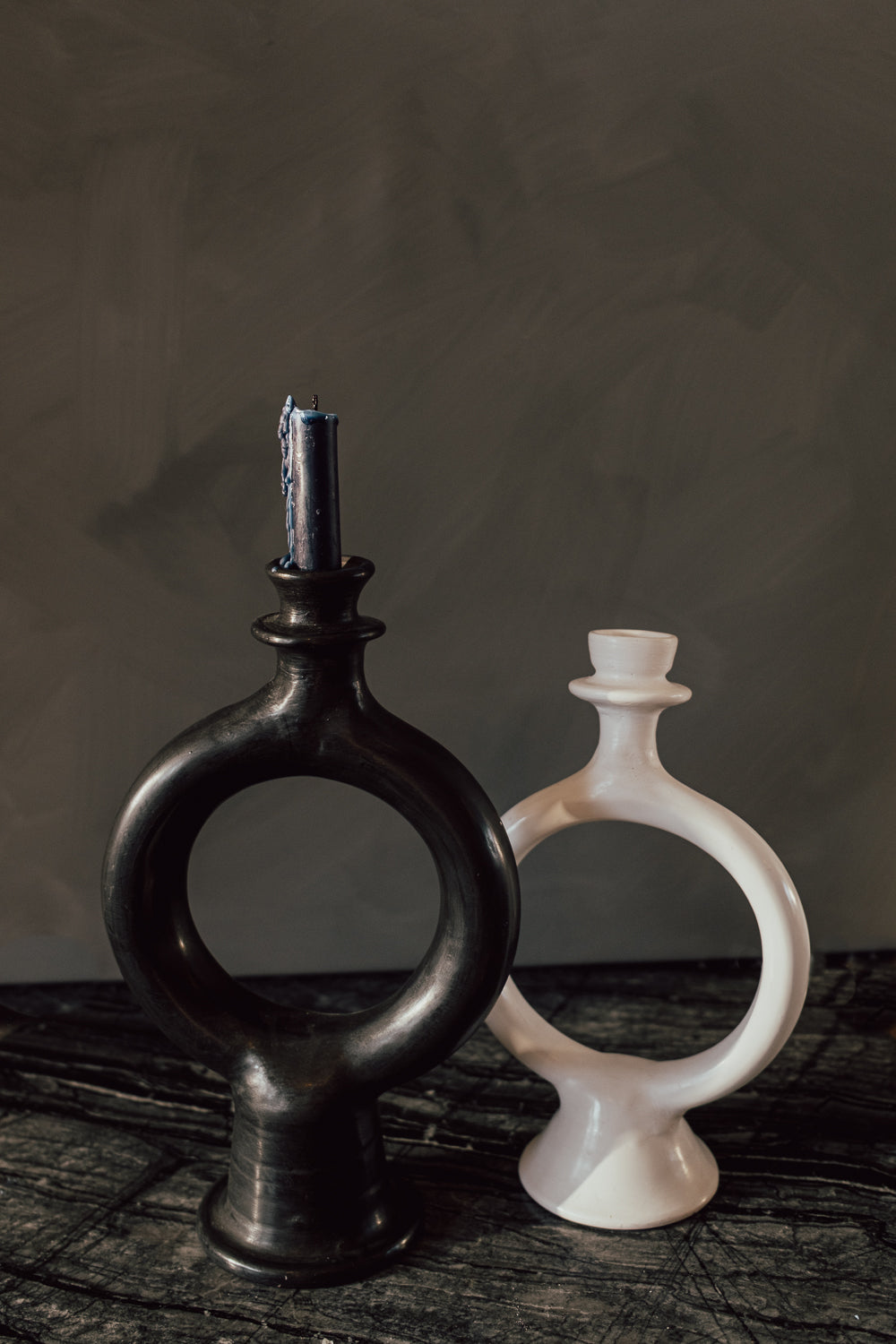 Moroccan Glazed Terracotta Candle Holder