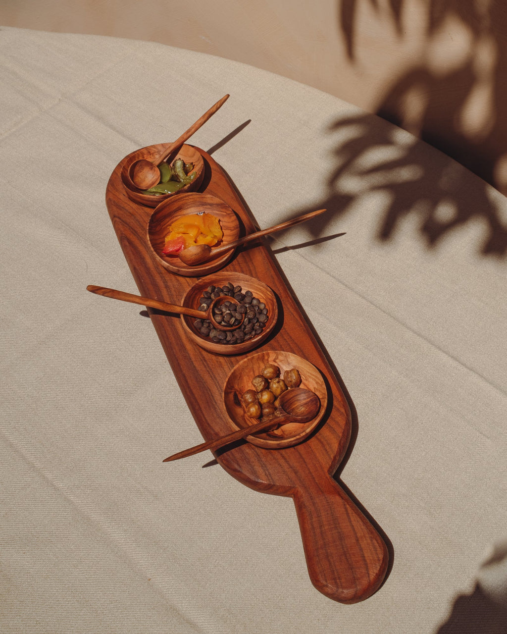 Four Condiment Serving Set