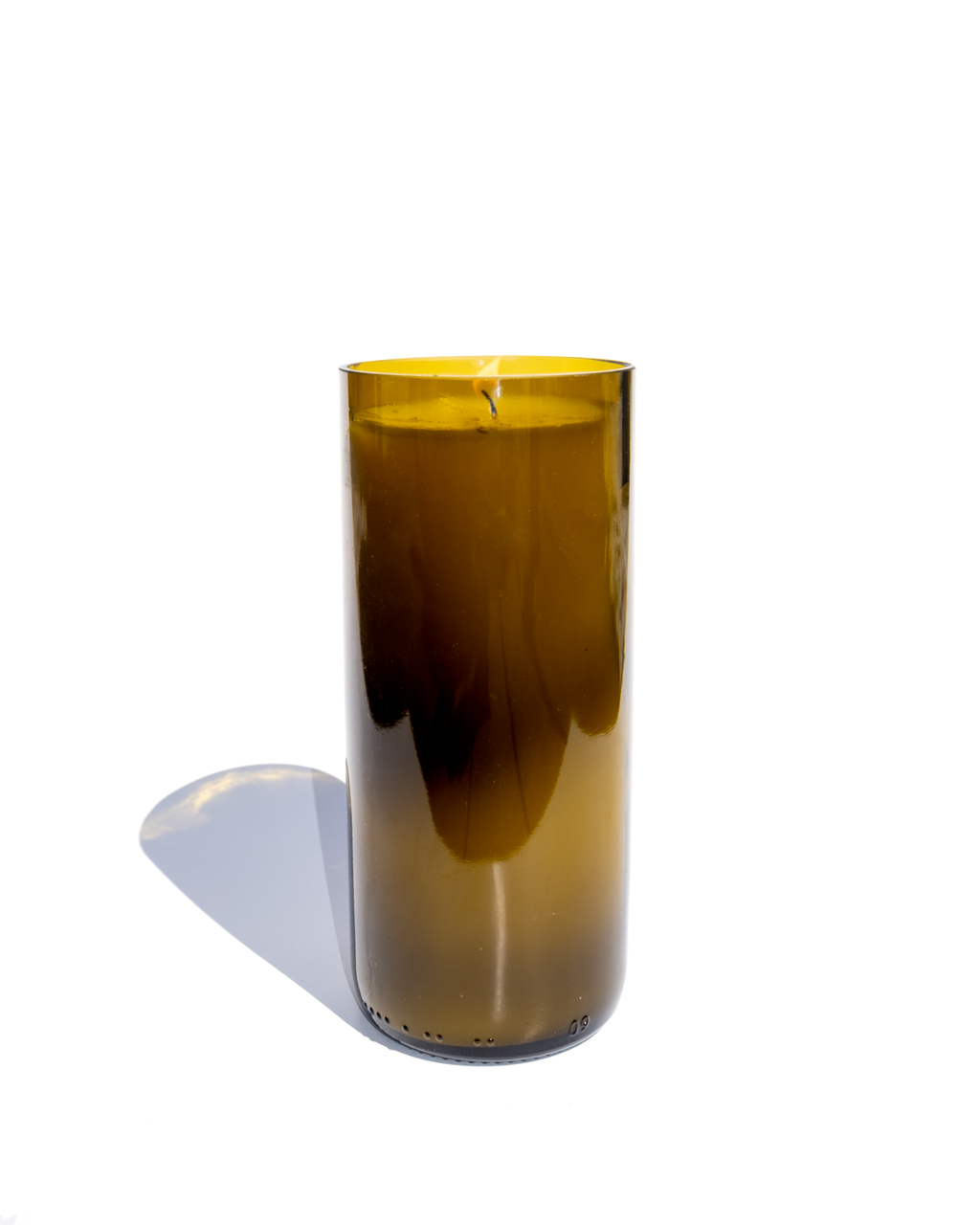 Fir Balsam Reclaimed Green Bottle Candle