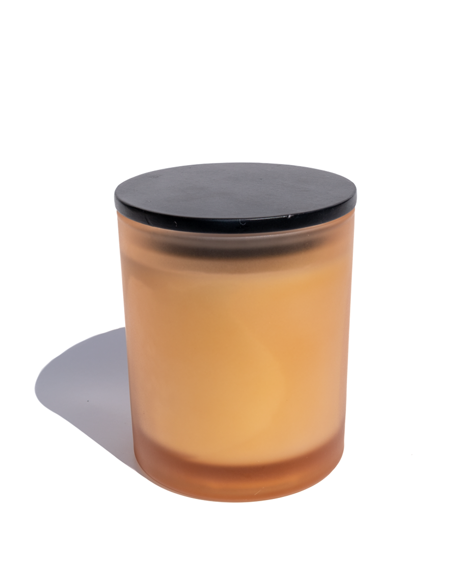 Ambergris Heavy Rock Glass Candle