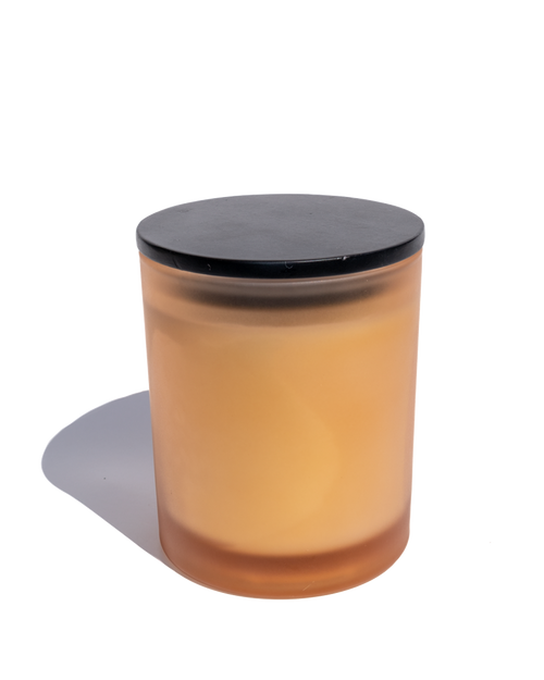 Ambergris Heavy Rock Glass Candle