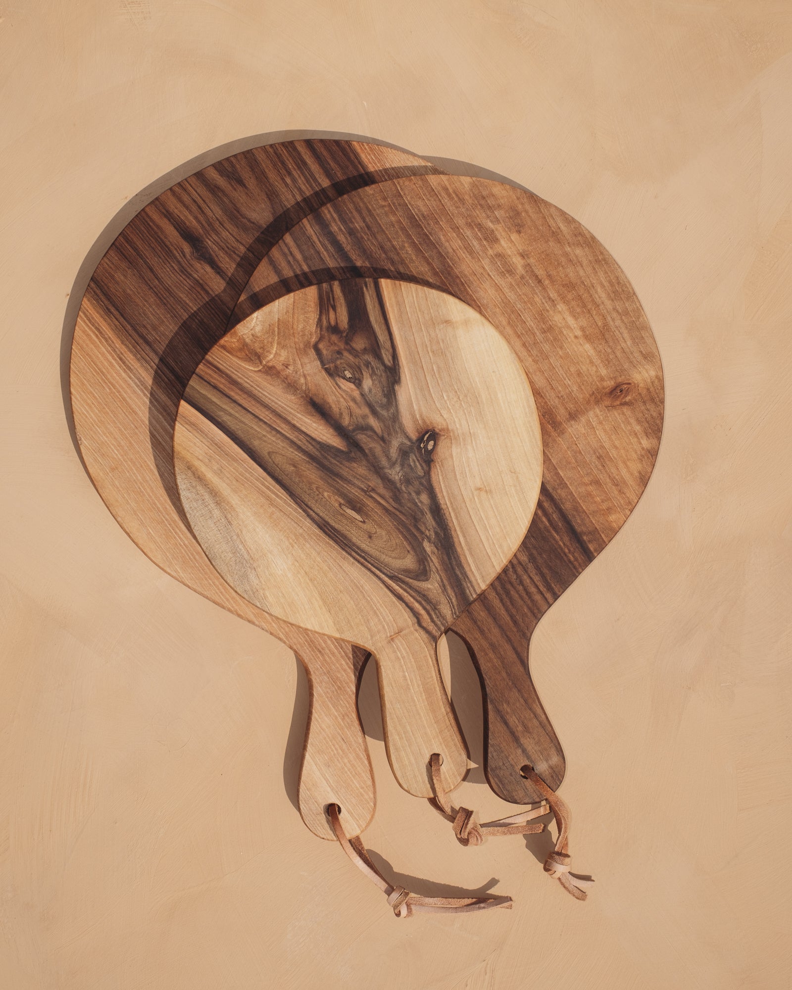 Round Walnut Cutting Boards