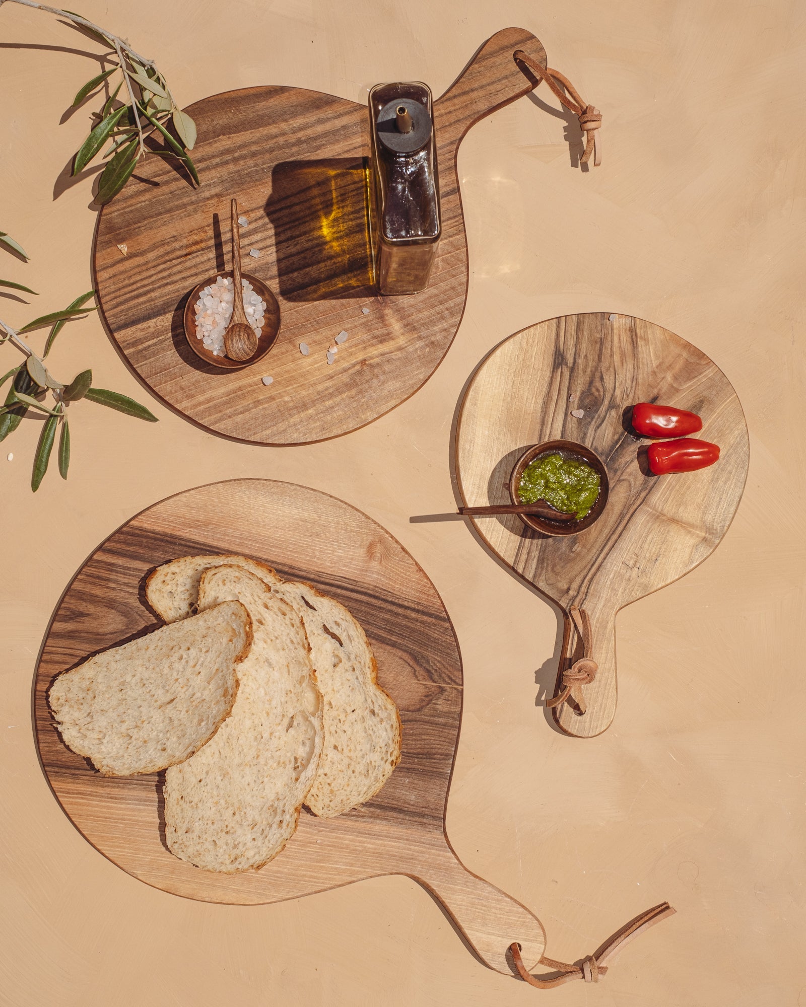 Round Walnut Cutting Boards