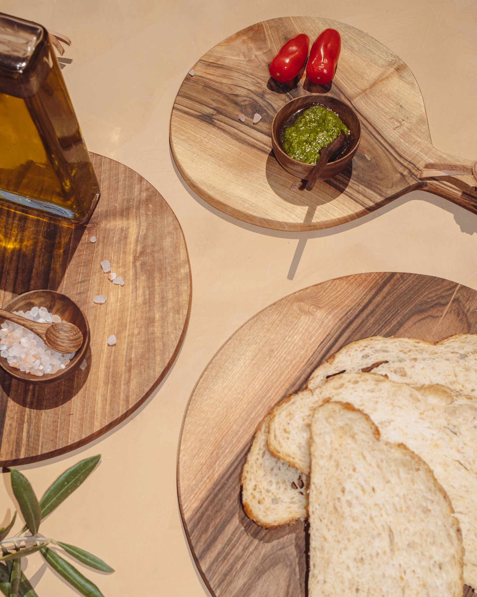 Round Walnut Cutting Boards