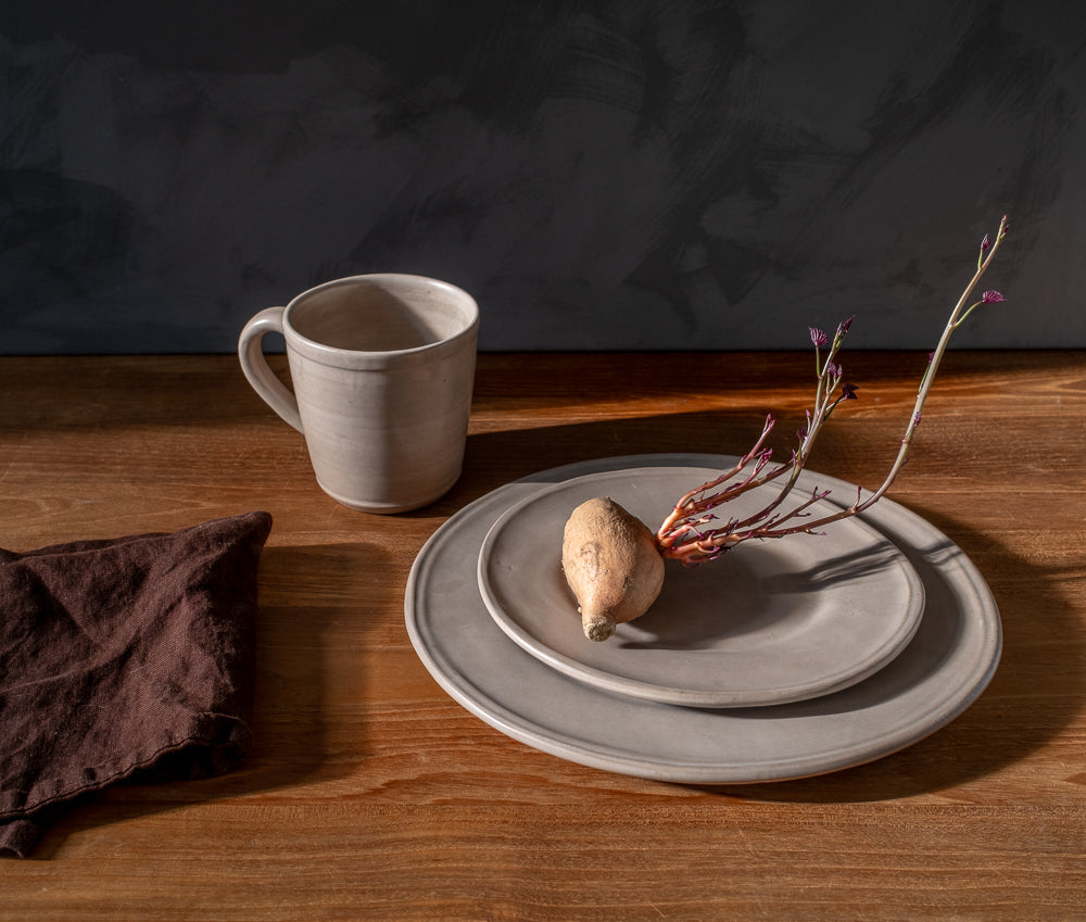 Earth Oval Dessert Plate - Set of 4