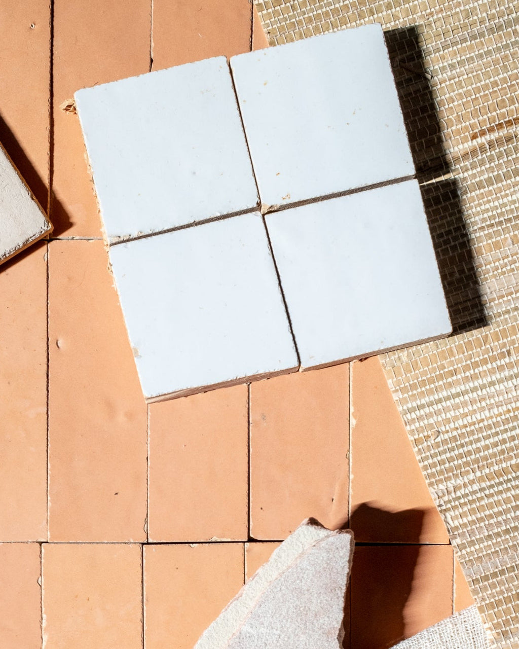 Zellige Off White Plaque Grid