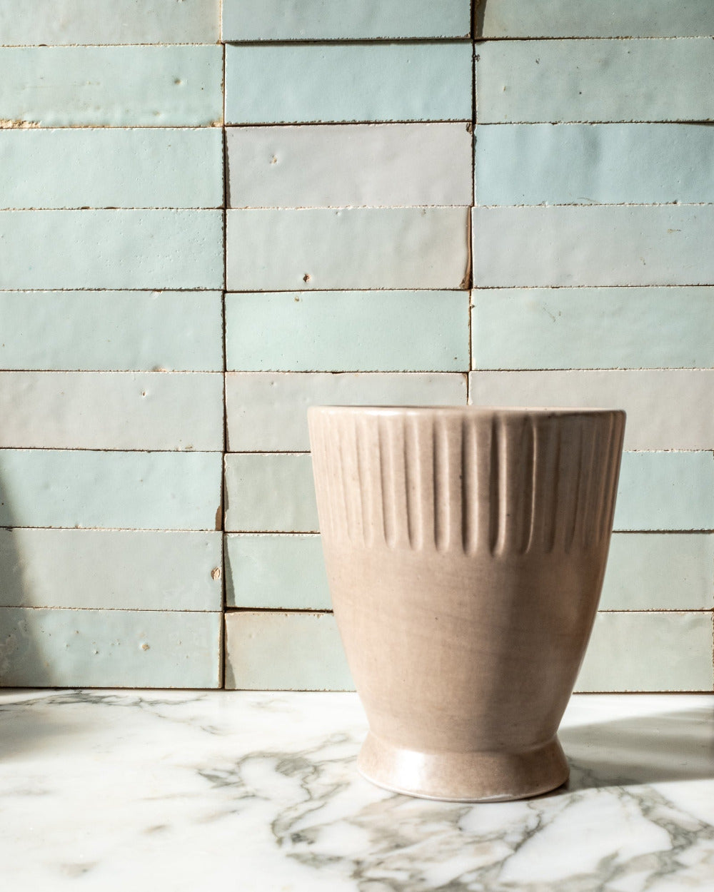 Zellige Water Green Plaque Stacked Vertical