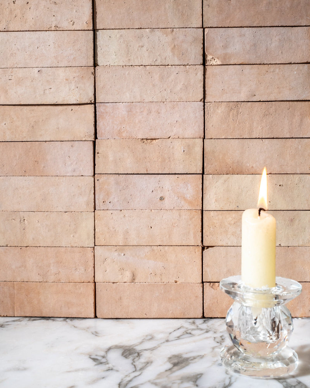 Zellige Natural Plaque Stacked Vertical