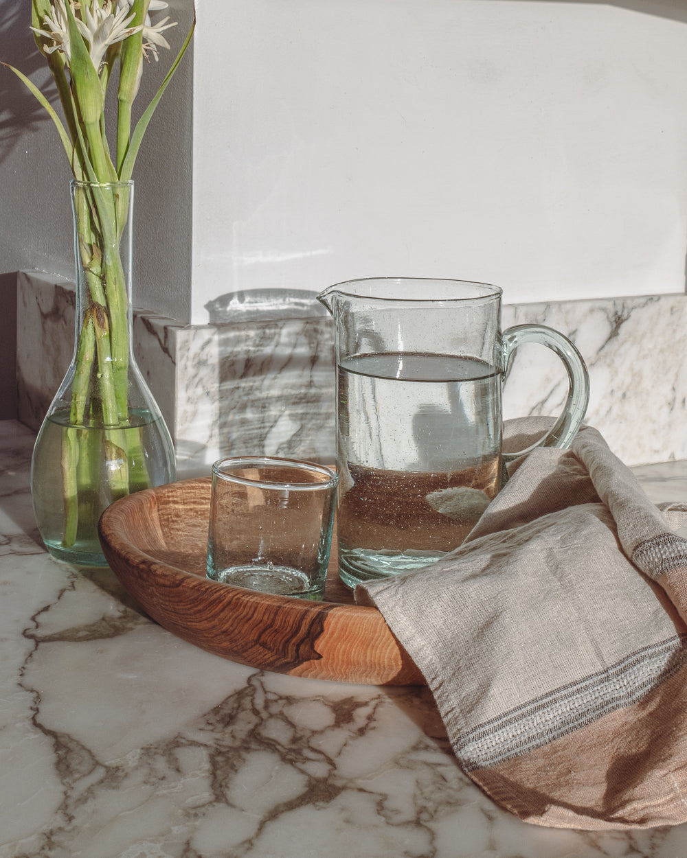 Kade Recycled Glass Pitcher