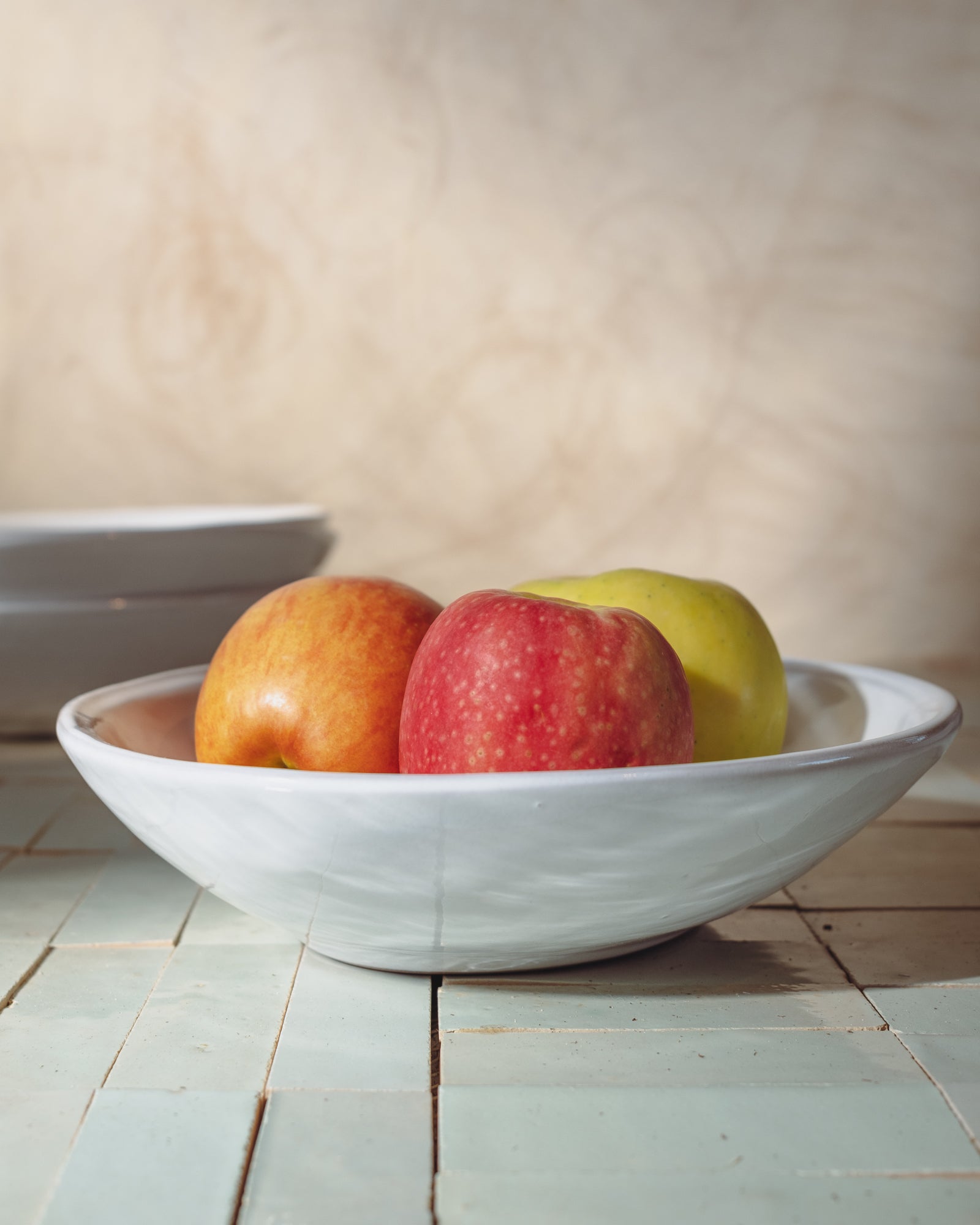 Large Oval Serving Bowl in Milk White