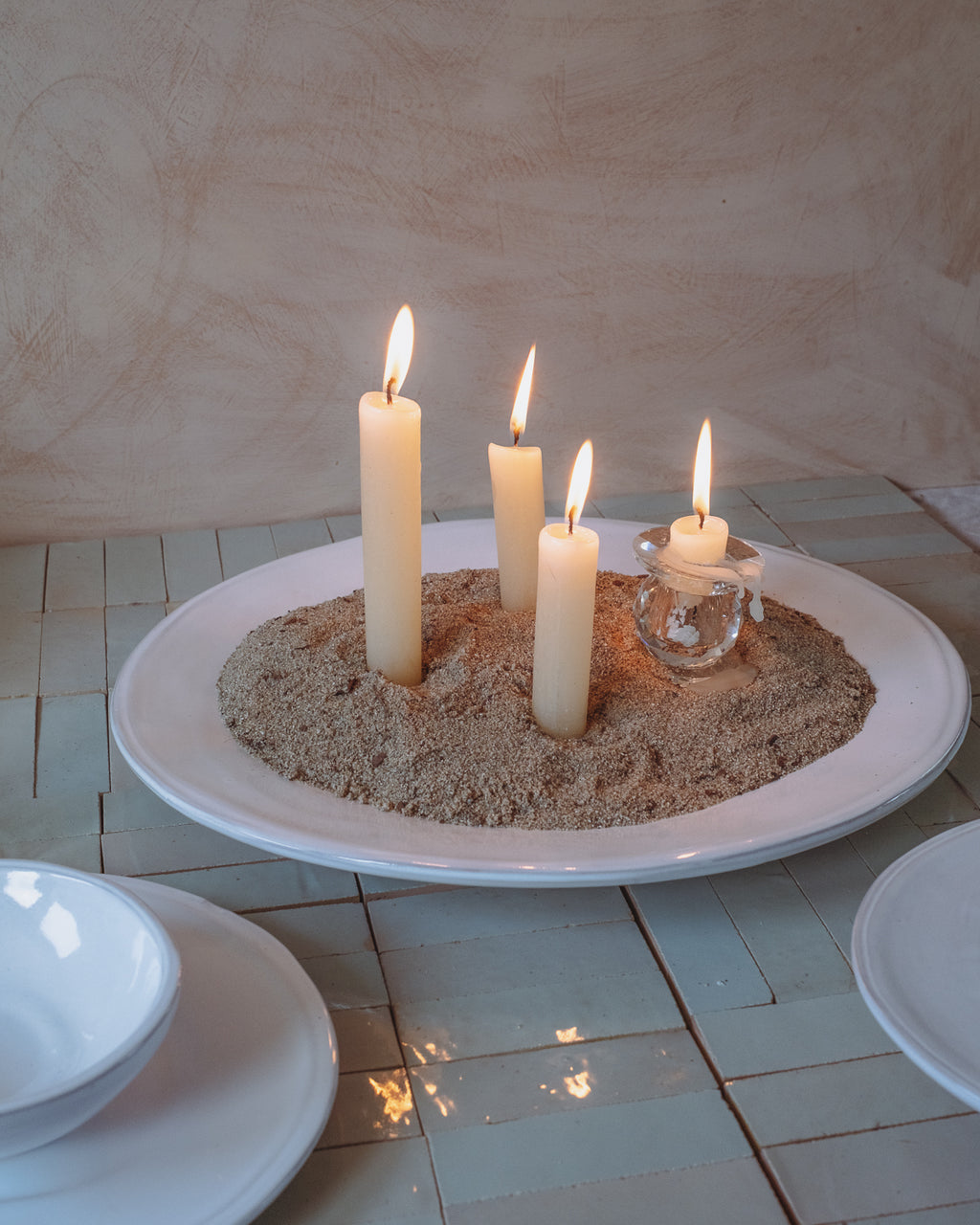 Milk White Oval Serving Tray