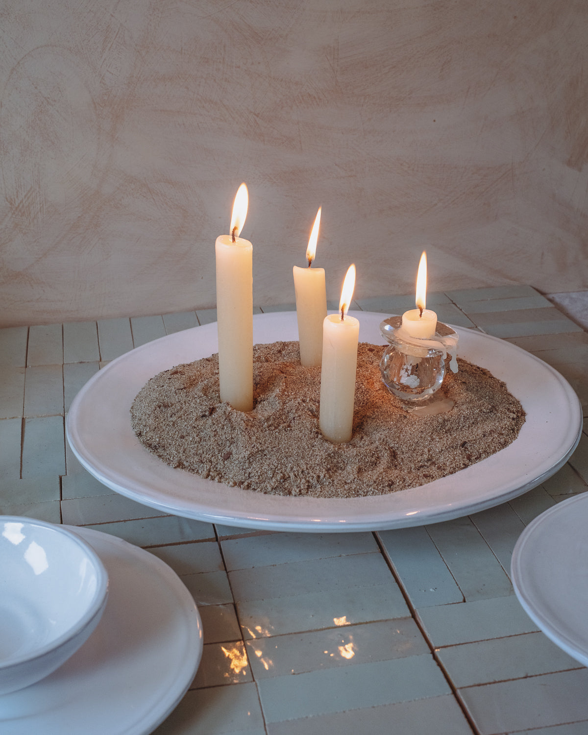 Milk White Oval Serving Tray