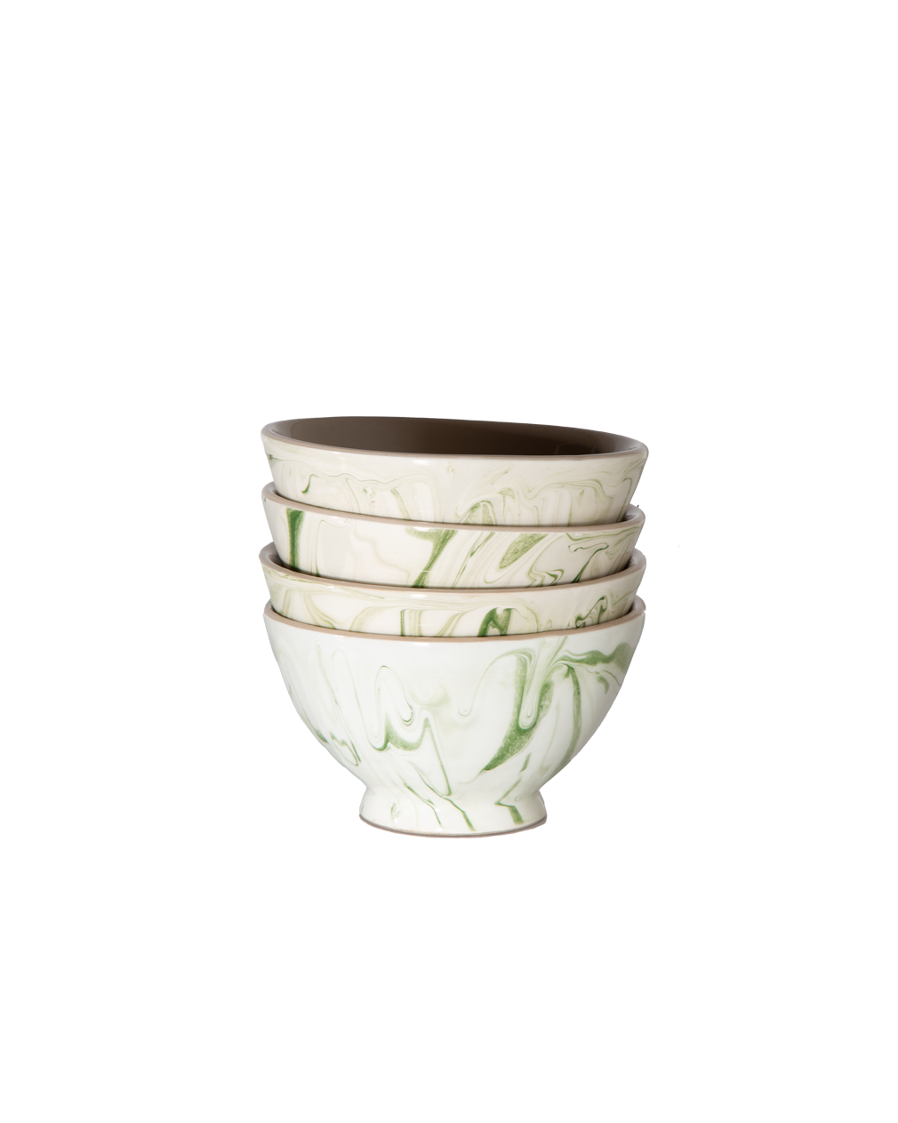 Marbled Olive Bowl - Set of 4