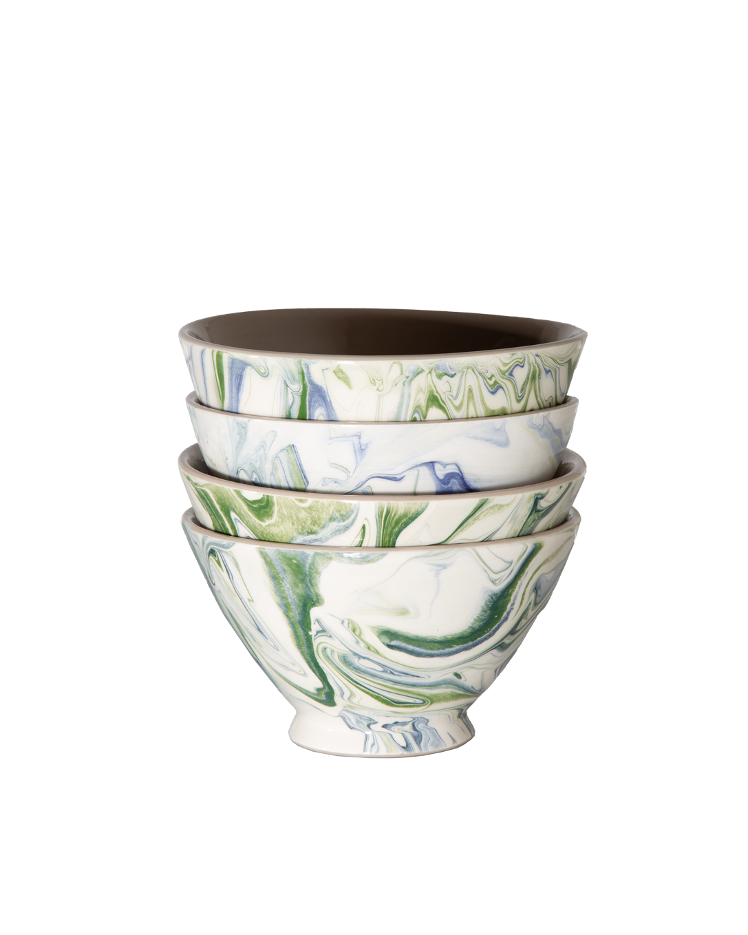 Marbled Ocean Ramen Bowl - Set of 4