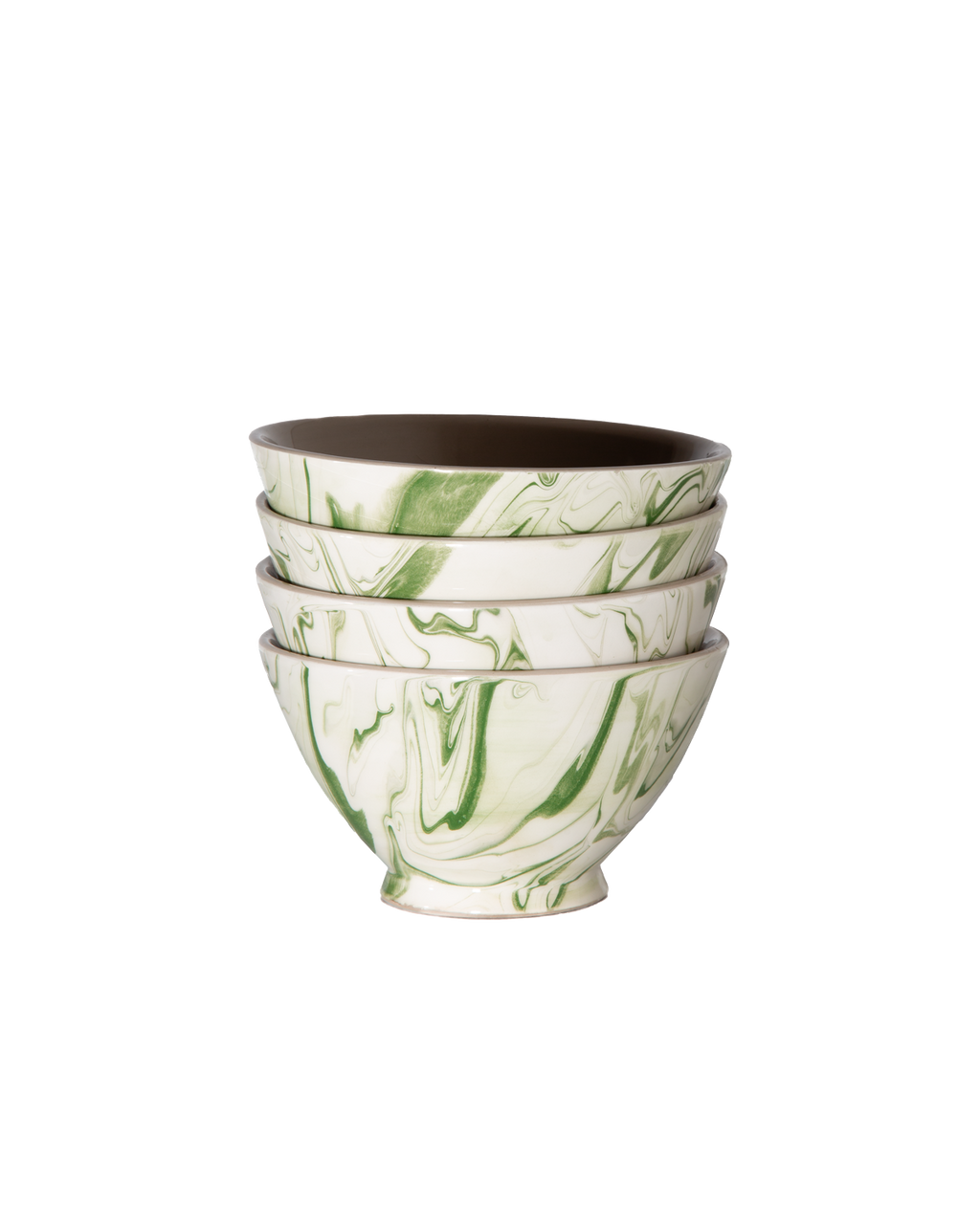 Marbled Olive Ramen Bowl - Set of 4