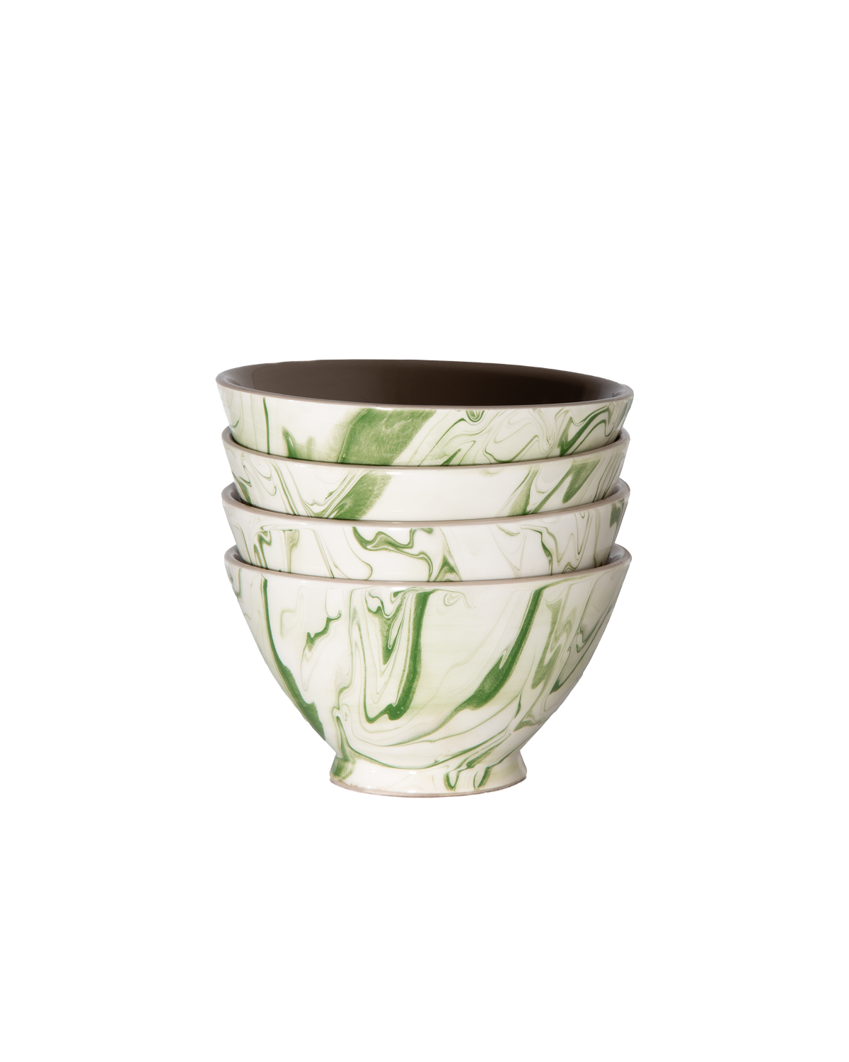 Marbled Olive Ramen Bowl - Set of 4