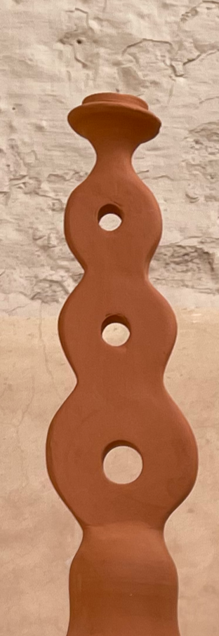 Moroccan Unglazed Terracotta Candle Holder Infinity 2