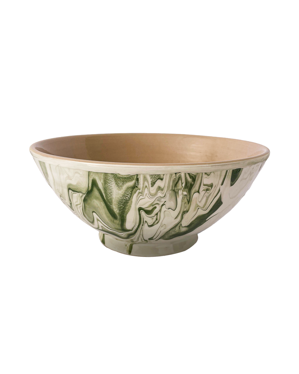 Marbled Olive Serving Bowl