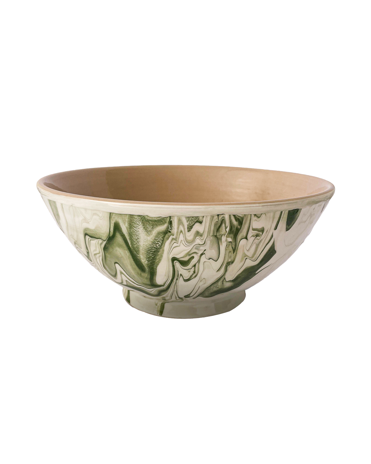 Marbled Olive Serving Bowl