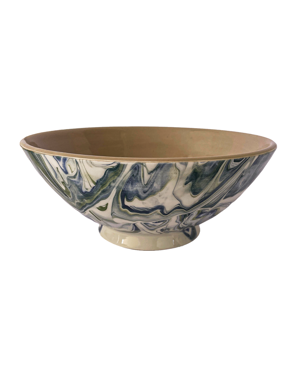 Marbled Ocean Serving Bowl