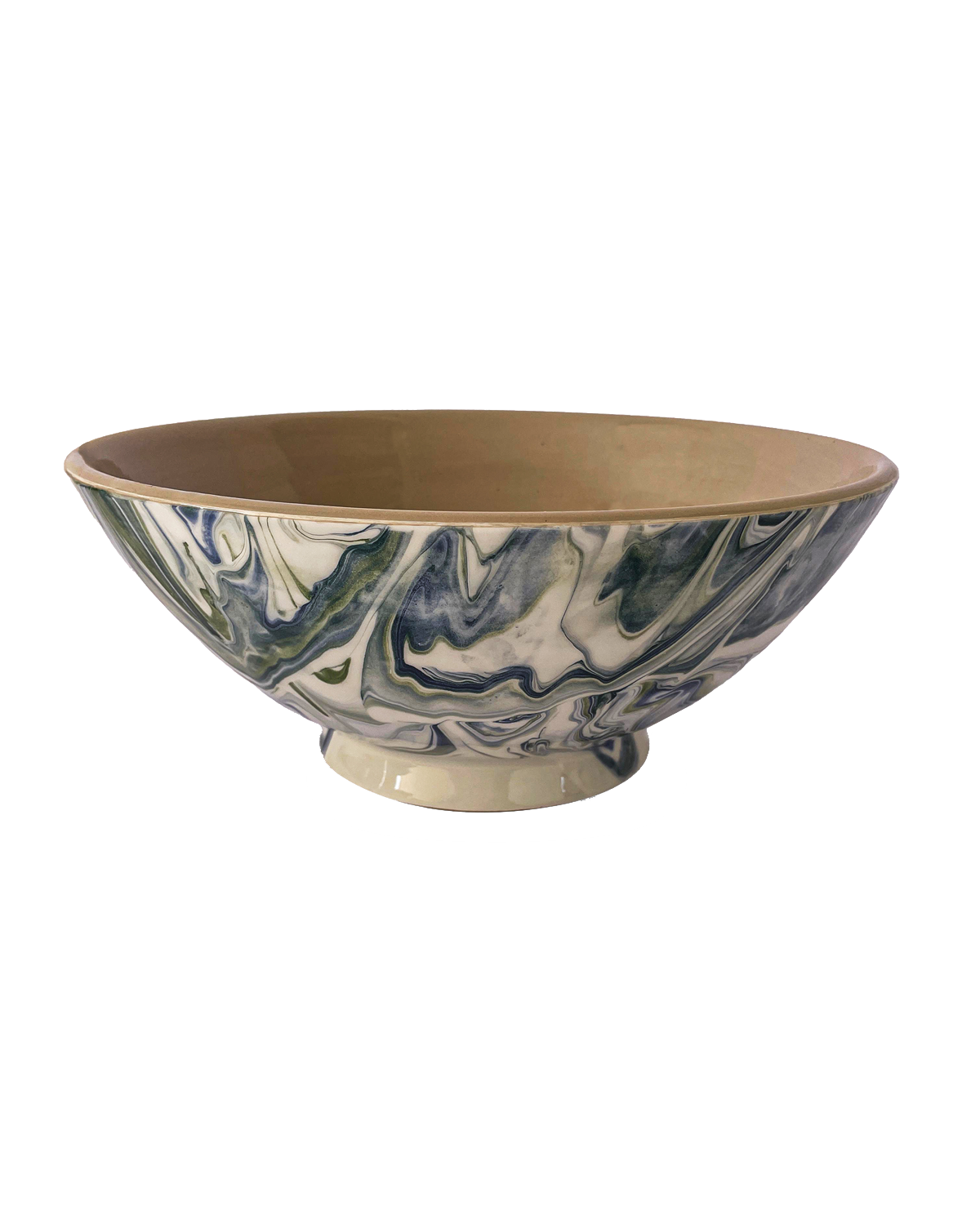 Marbled Ocean Serving Bowl