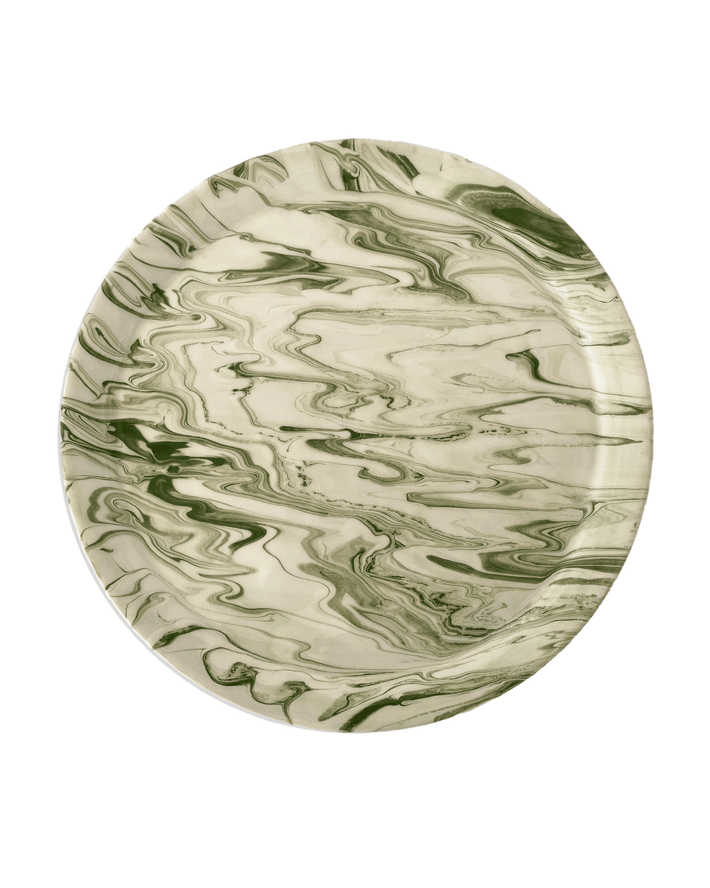 Marbled Olive Dinner Plate - Set of 4