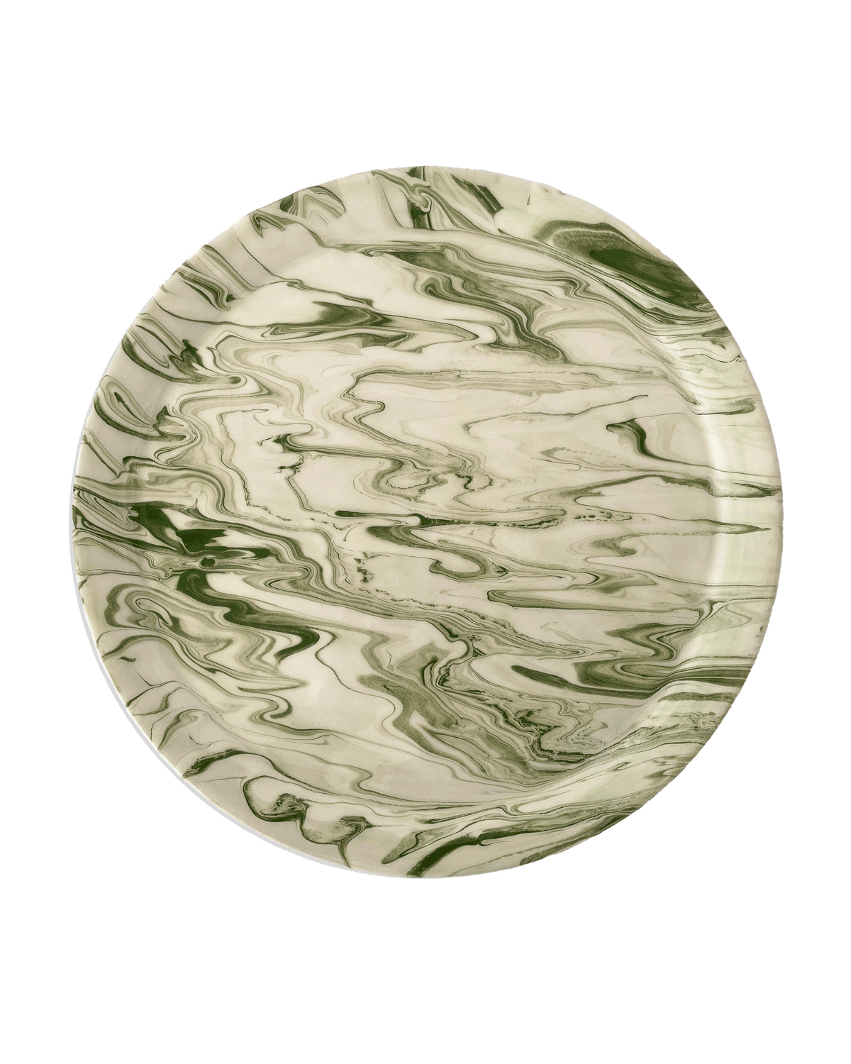 Marbled Olive Dinner Plate - Set of 4