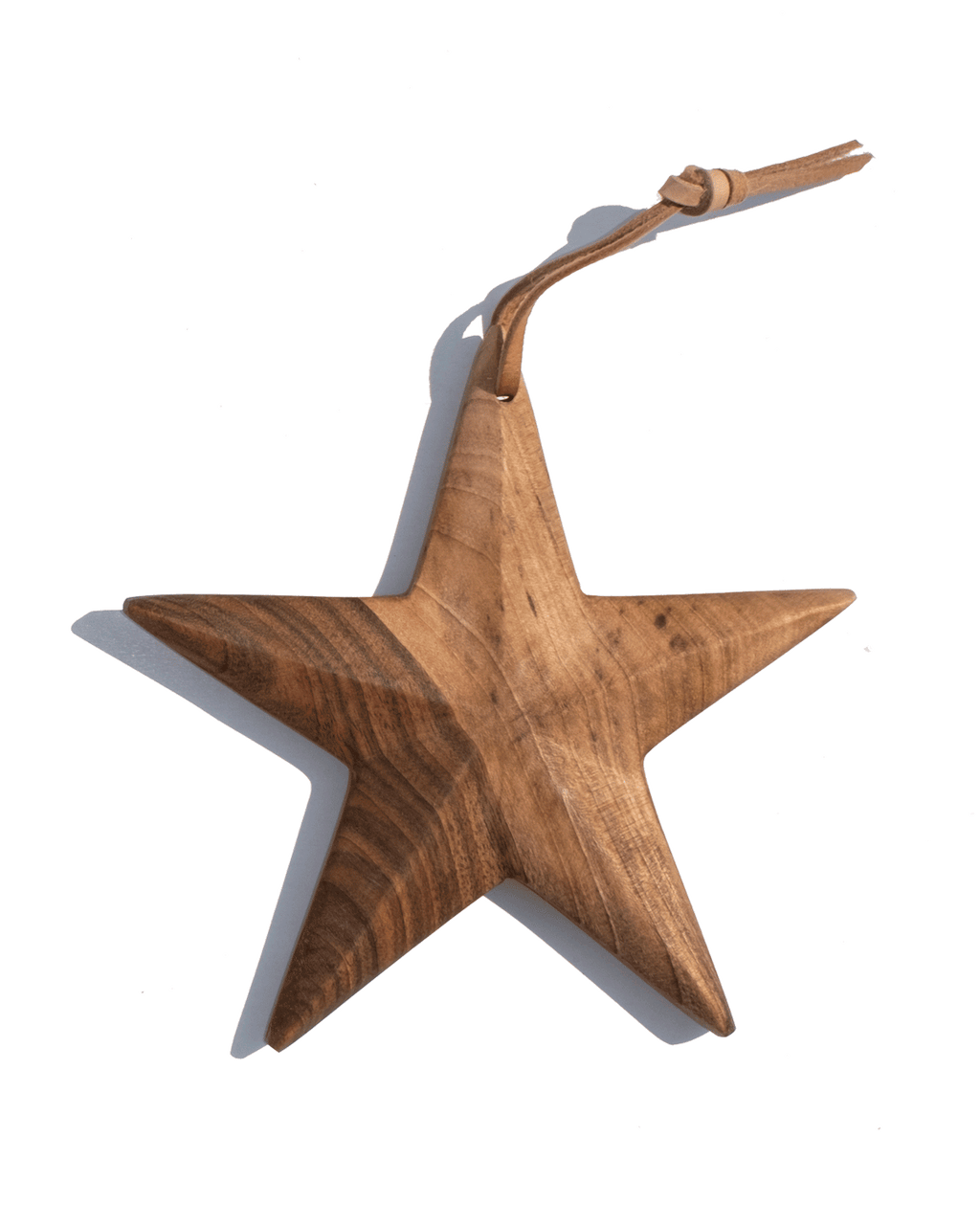 Walnut Star Ornament