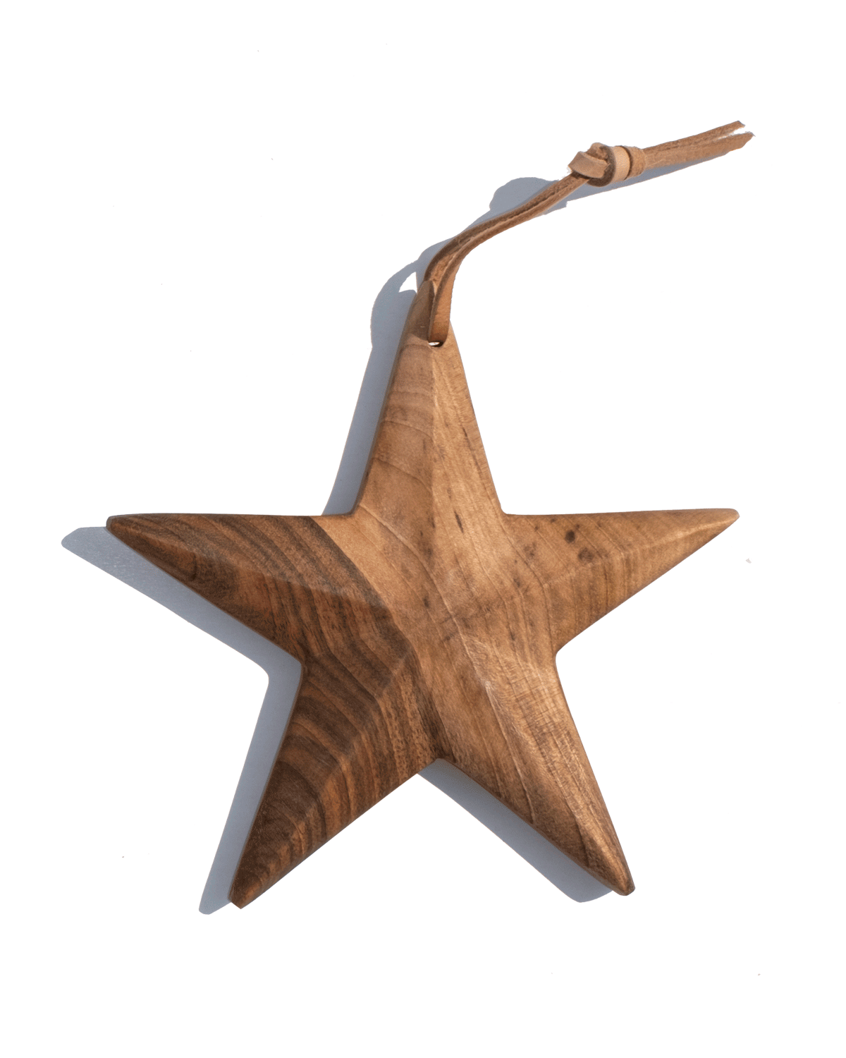 Walnut Star Ornament