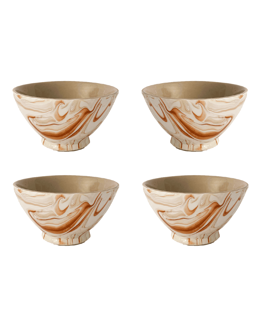 Marbled Terra Bowl - Set of 4