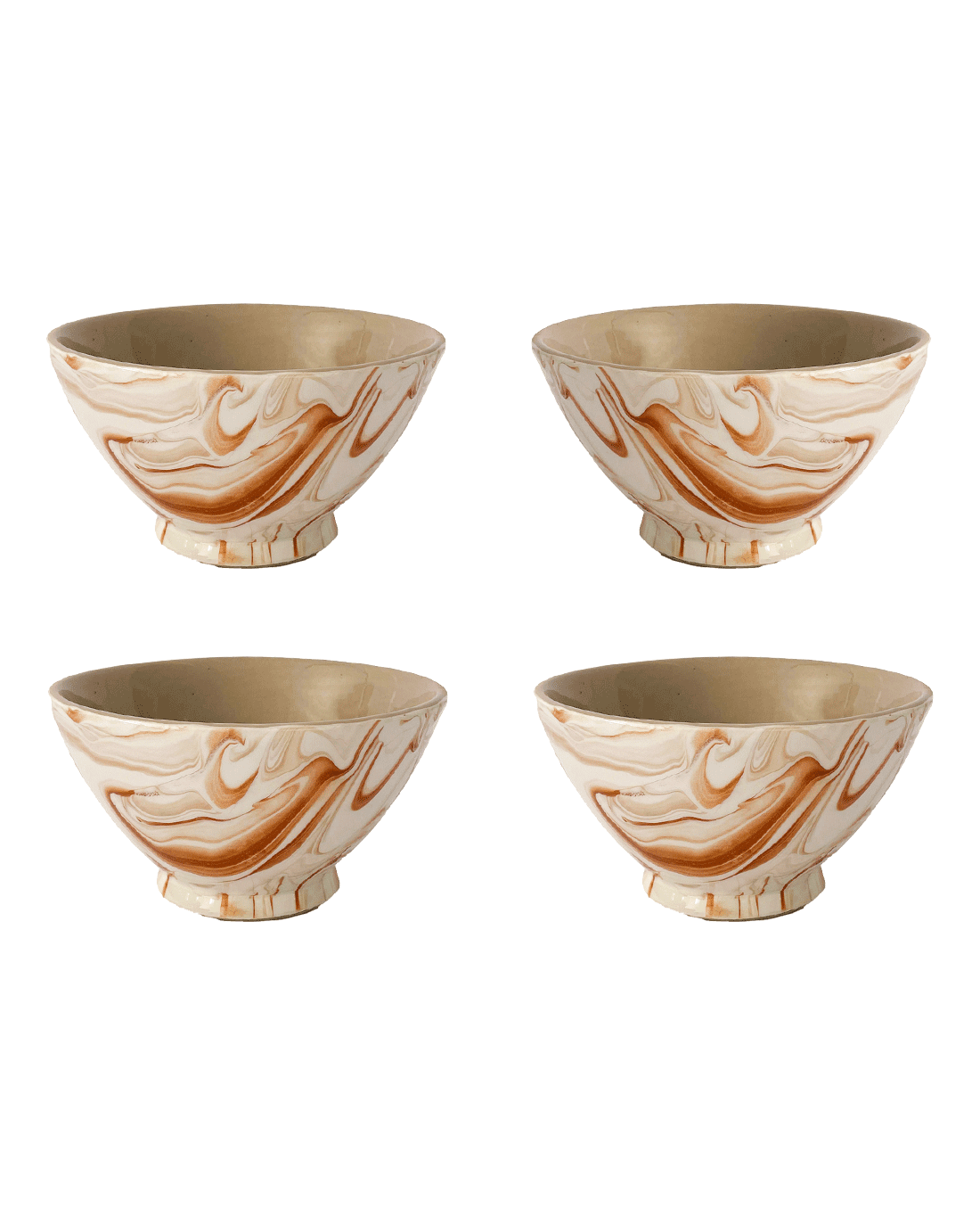 Marbled Terra Bowl - Set of 4