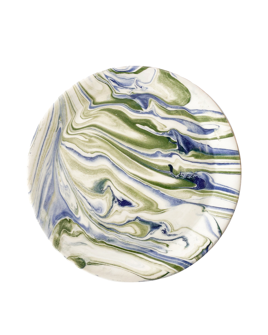 Marbled Ocean Salad Plate - Set of 4