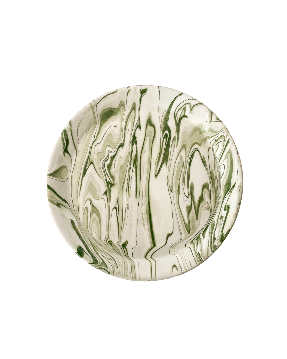 Marbled Olive Salad Plate - Set of 4