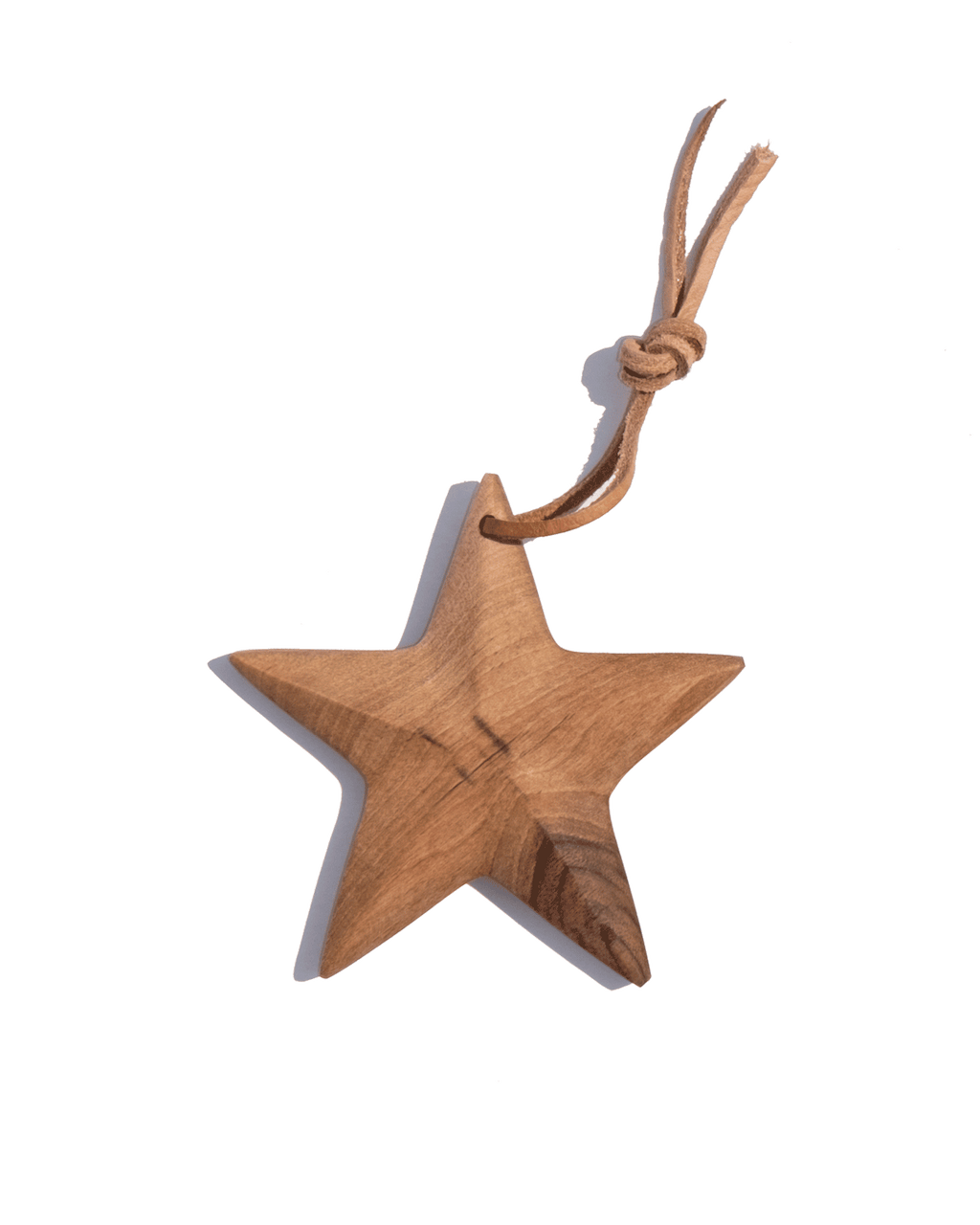 Walnut Star Ornament