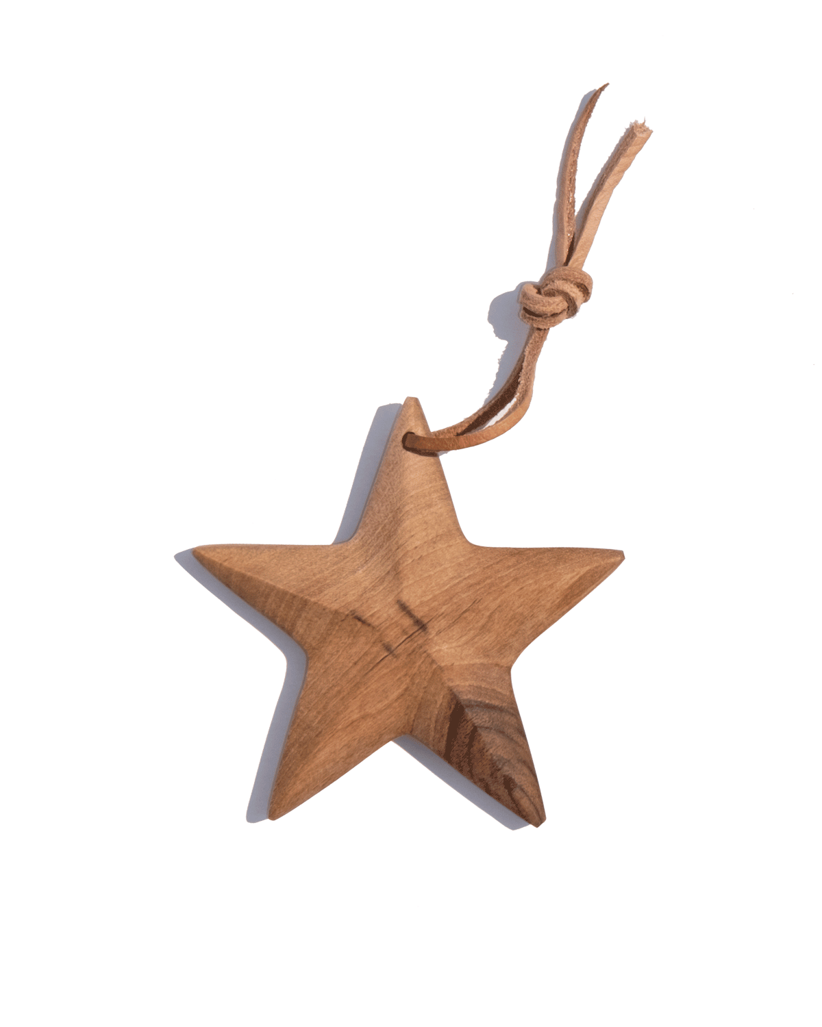 Walnut Star Ornament