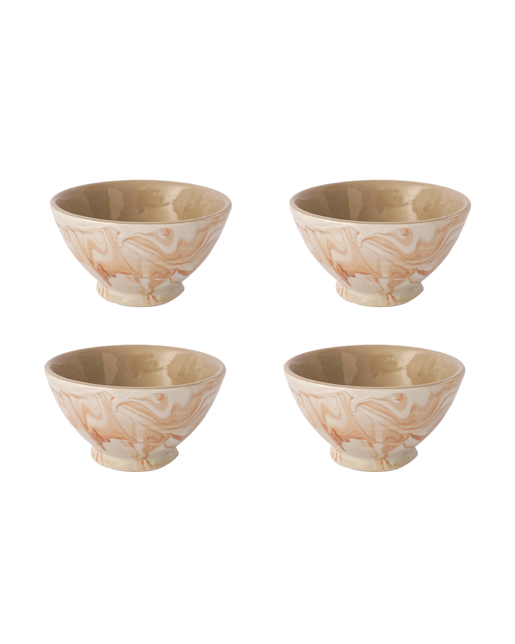 Marbled Terra Ramen Bowl - Set of 4