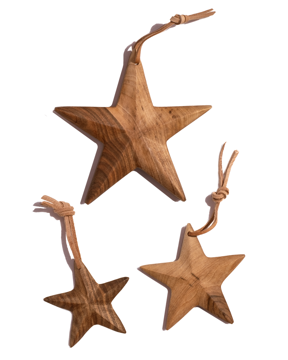 Walnut Star Ornament