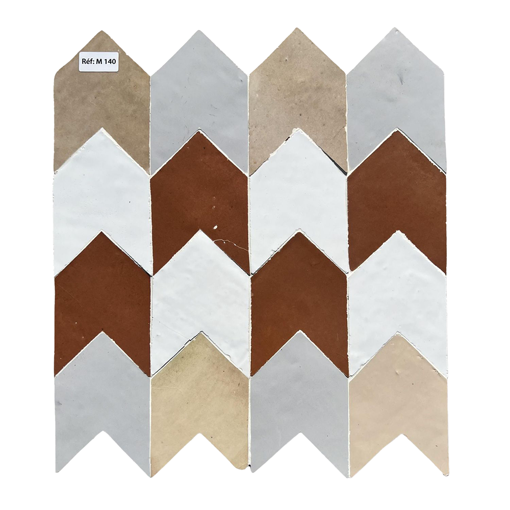 Chevquin Earth Mosaic Tile