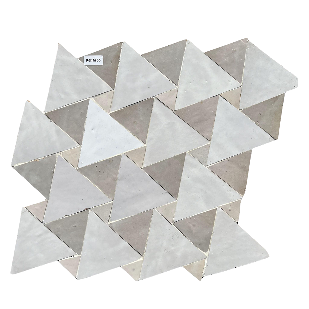 Pythagoras Blanc Mosaic TIle