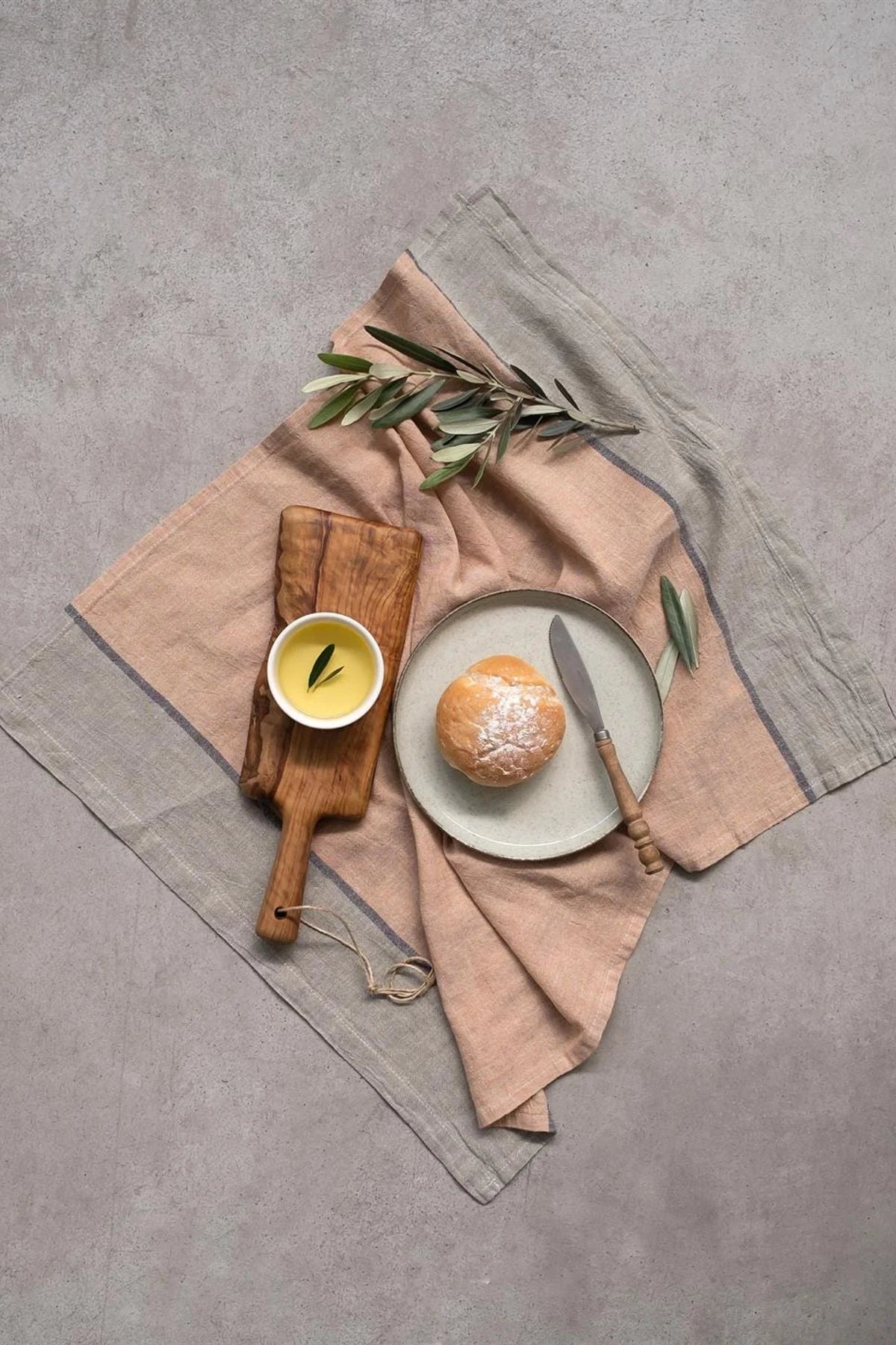 Mandarin Kitchen Towel in Indian Tan-Khaki