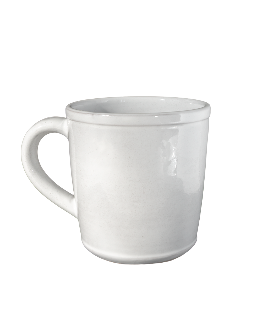 Milk White Oval Mug