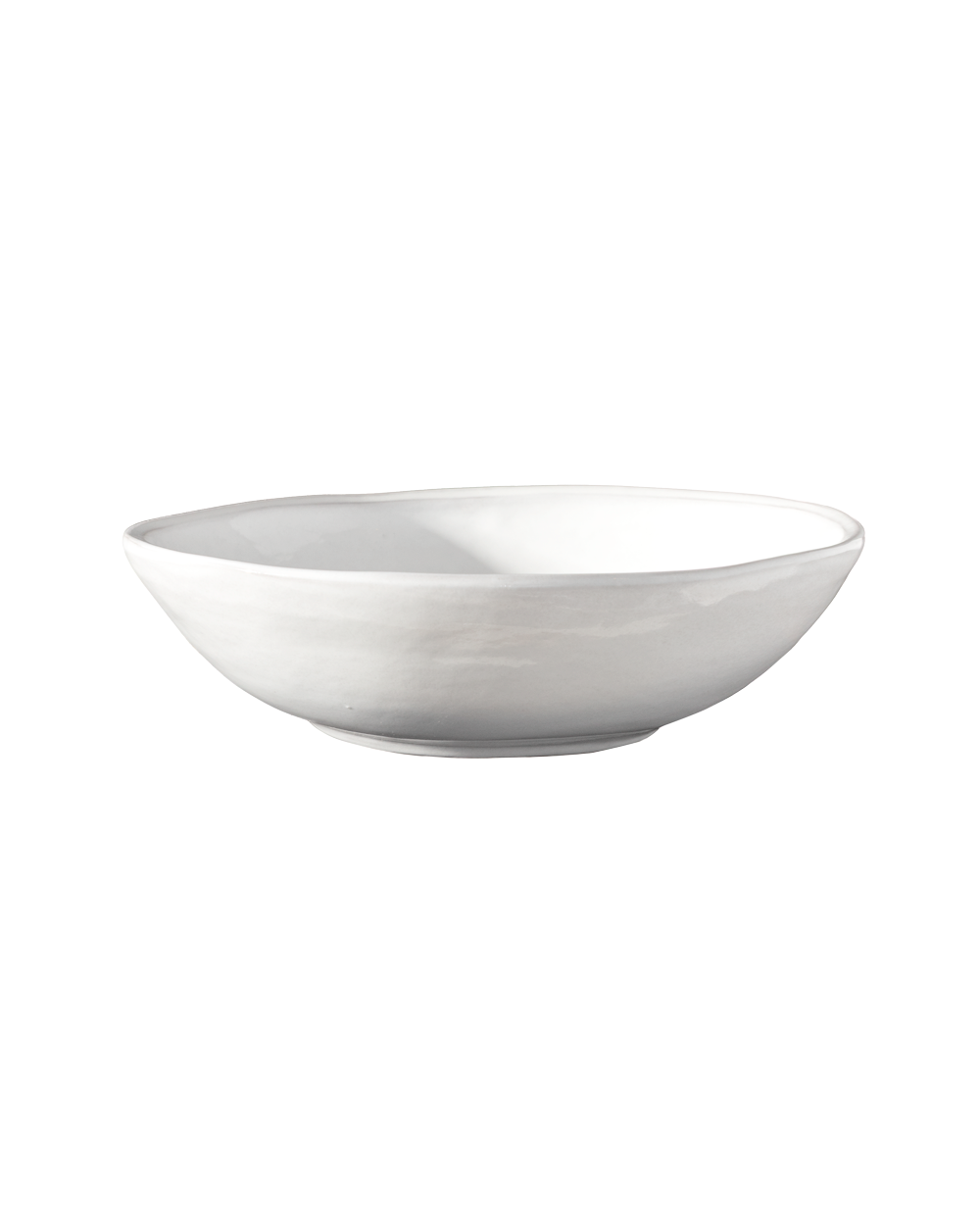 White ceramic bowl on a white background