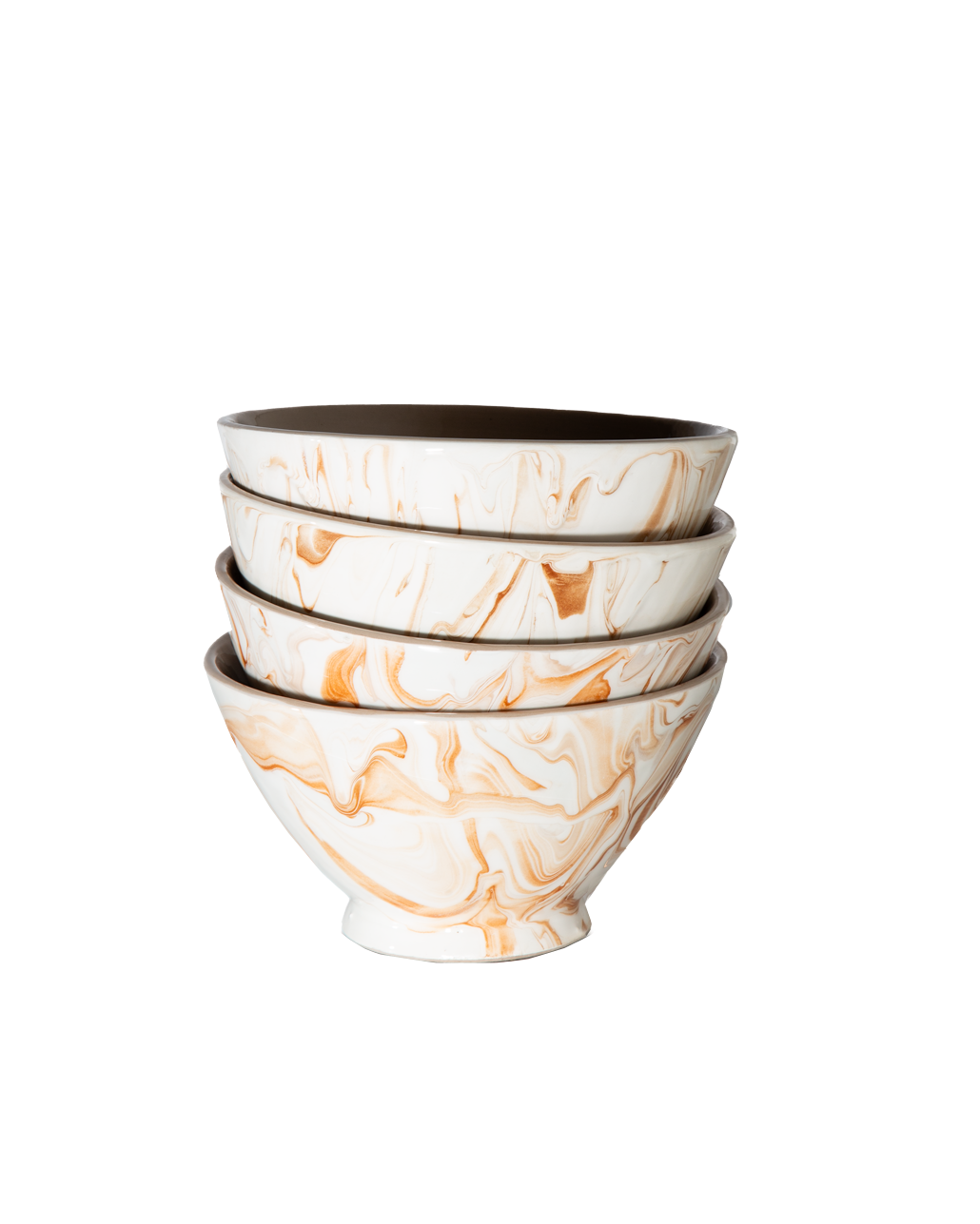Marbled Terra Ramen Bowl - Set of 4