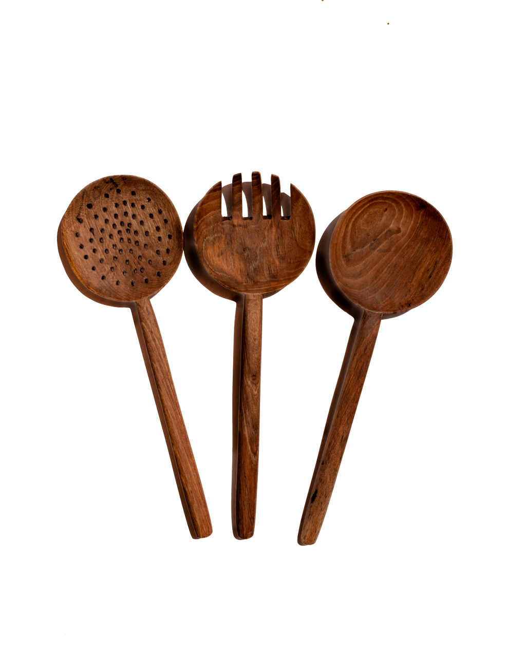 Walnut Long Handle Spoon - Set of 3