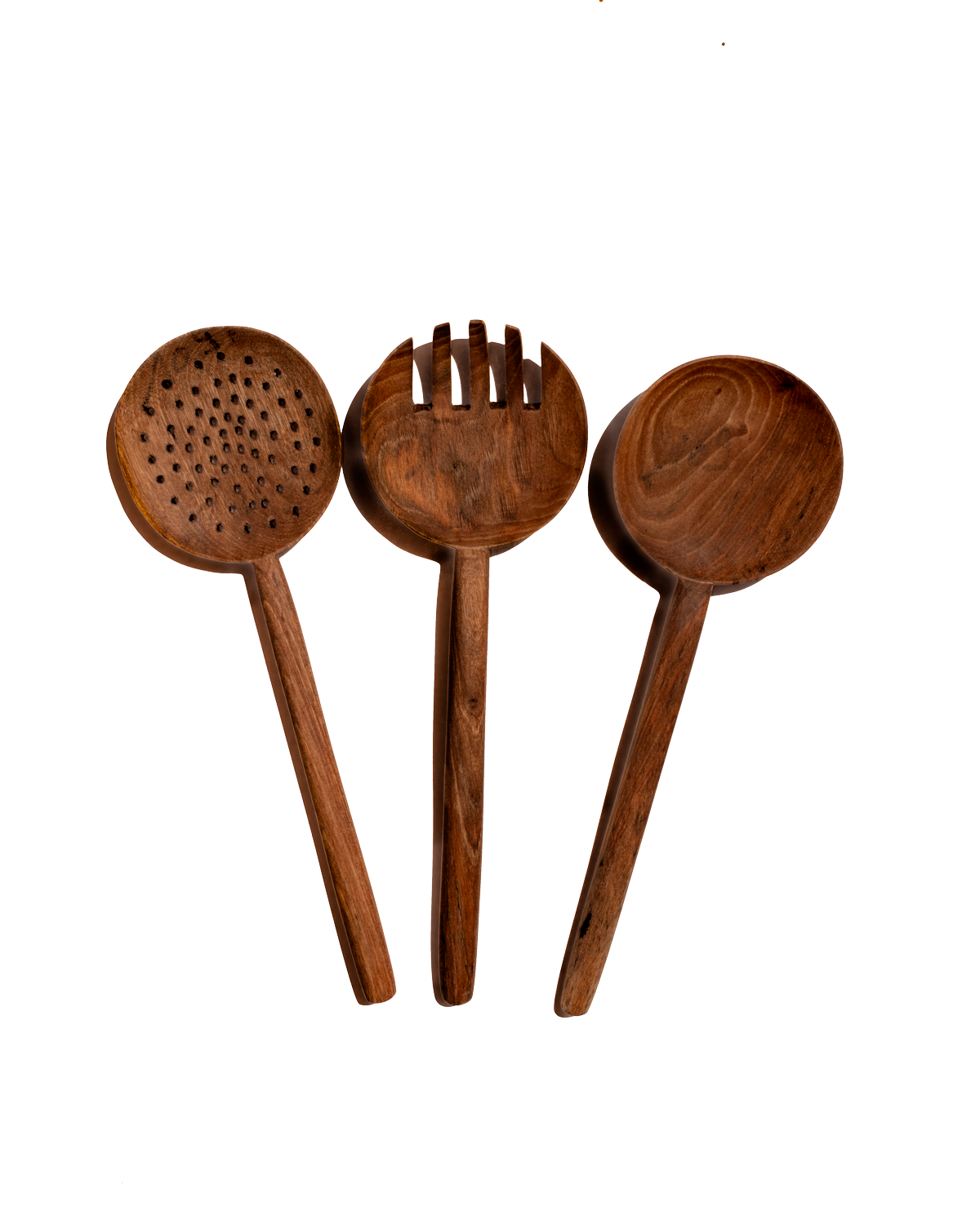 Walnut Long Handle Spoon - Set of 3